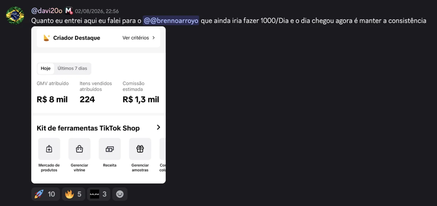 Depoimento de aluno da Muni Academy